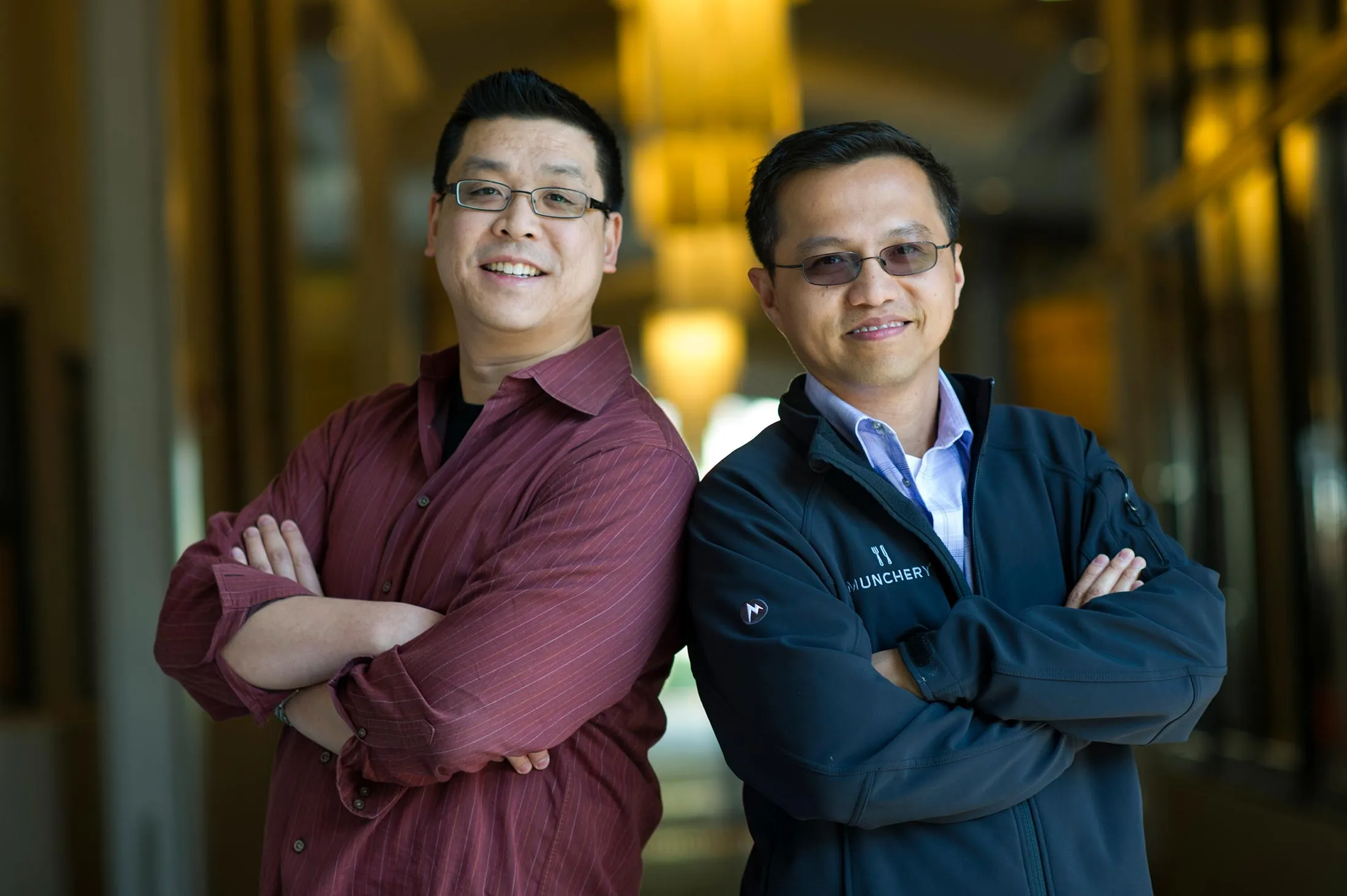 Conrad Chu, left and Tri Tran, in 2014.
