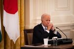 U.S. President Joe Biden pauses during a meeting in the East Room of the White House in Washington, D.C., U.S.