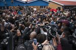 South Africa’s president Cyril Ramaphosa on election day.