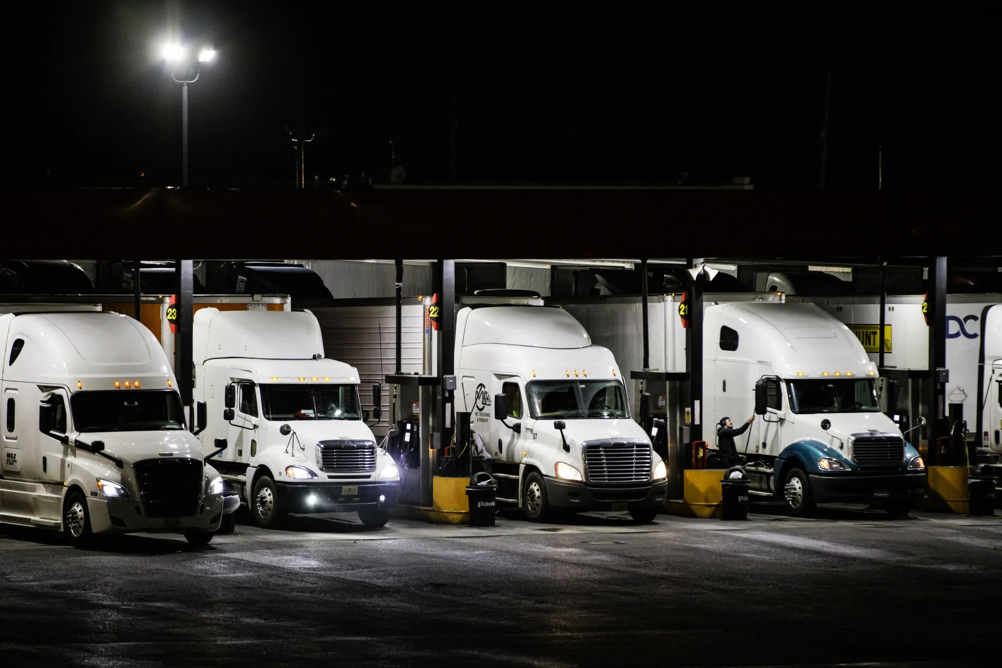 Truck Stops As Freight Bottlenecks Show Spending Need