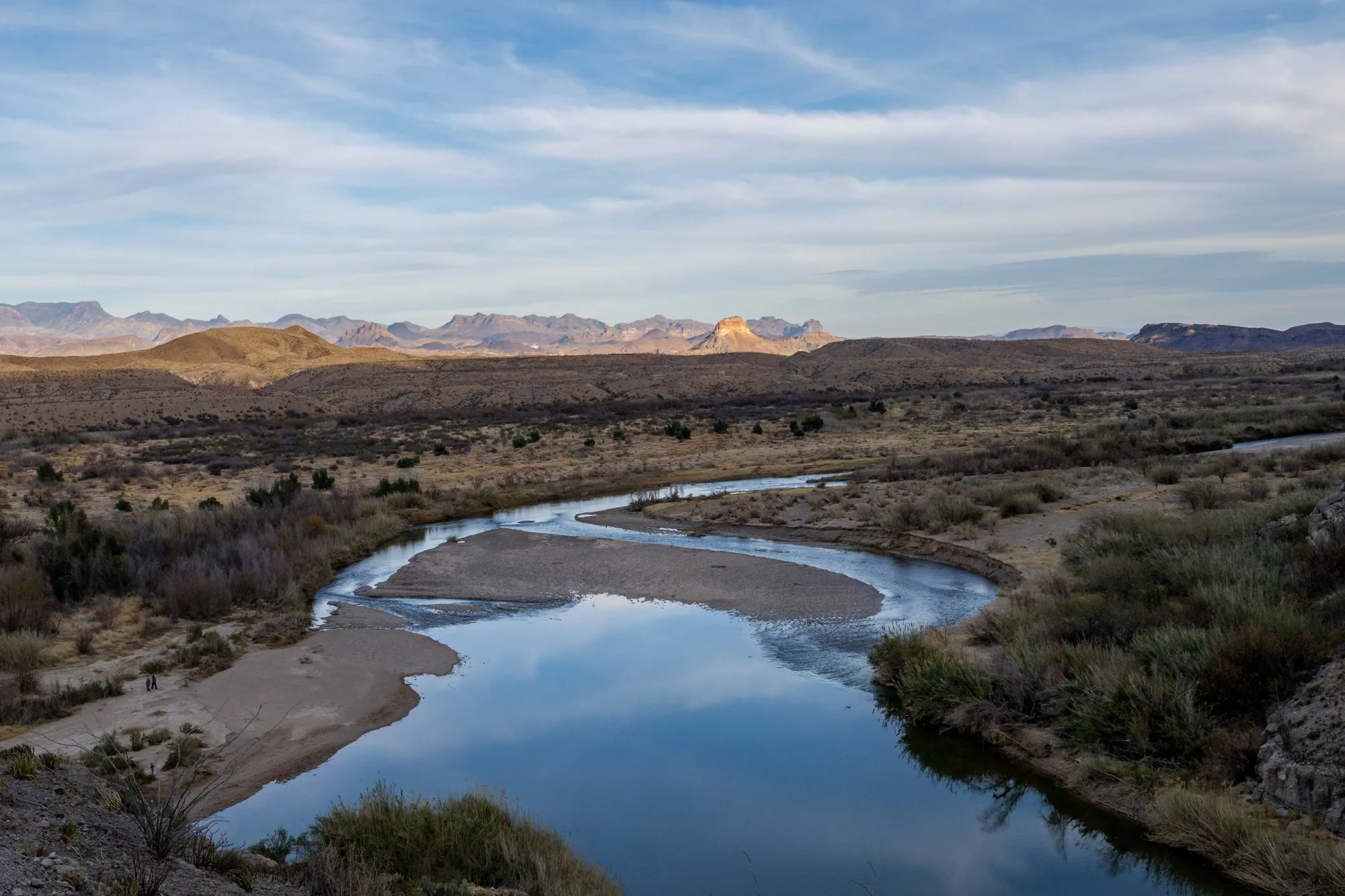 The Rio Grande is not as wide or wet as it needs to be.