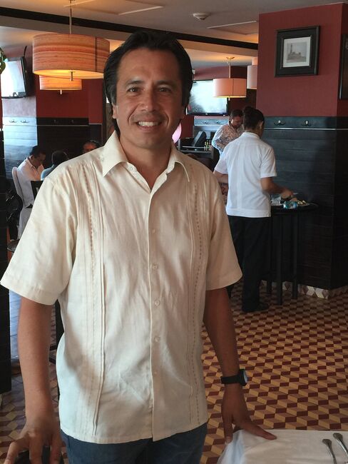 Cuitlahuac Garcia in Veracruz City on May 29.