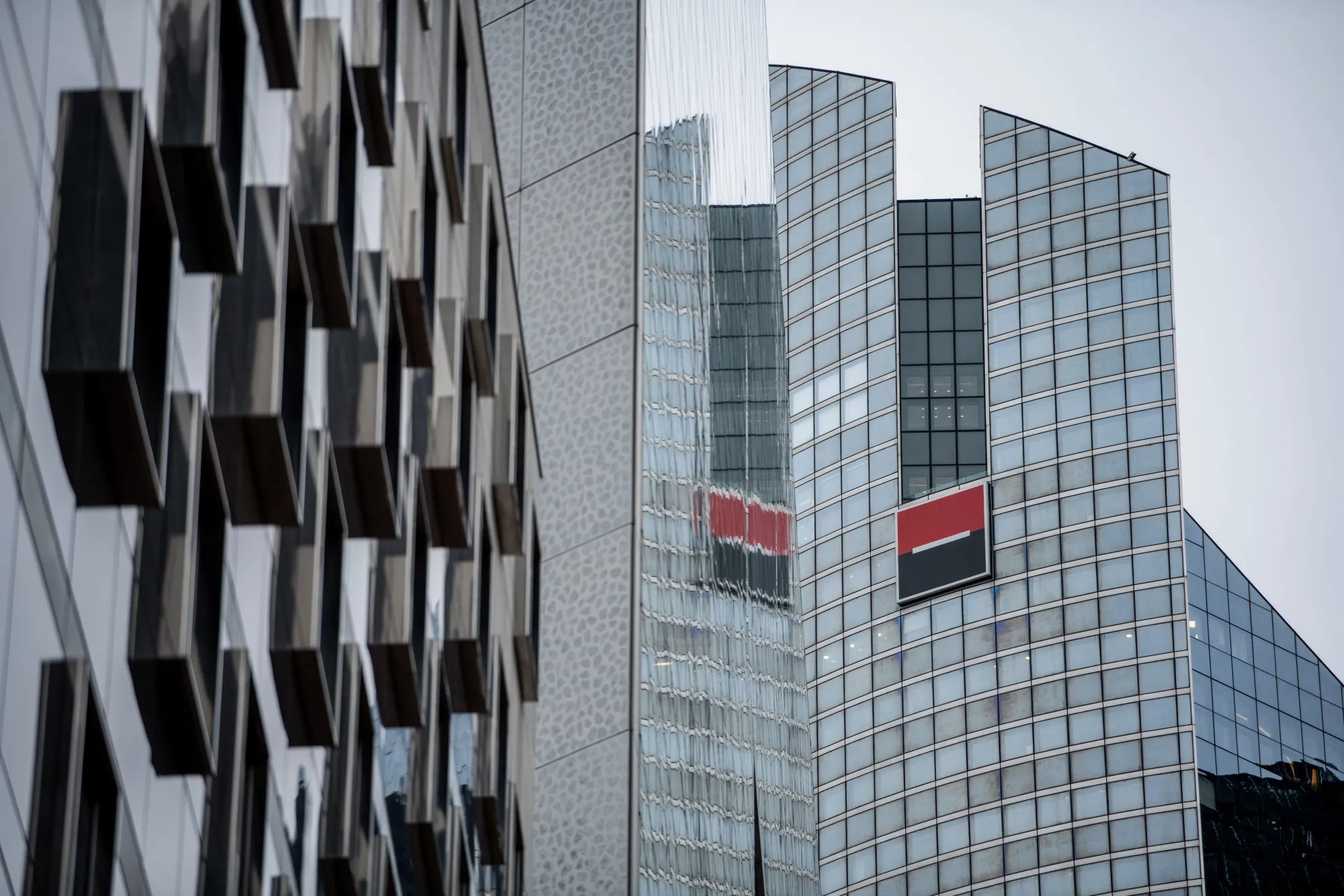 The Societe Generale SA bank headquarters in&nbsp;Paris.