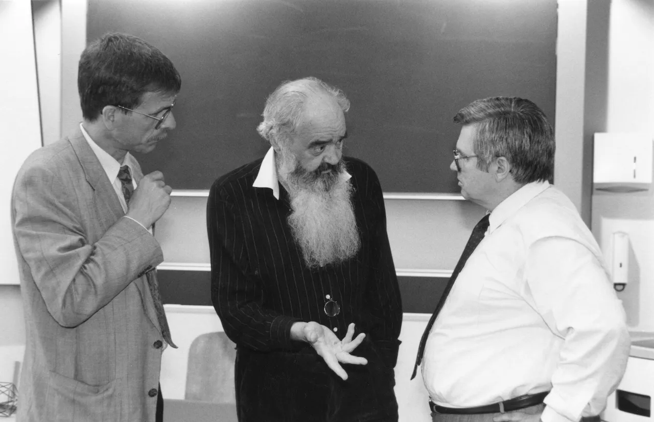 Stafford Beer at the&nbsp;Universität St.Gallen.