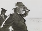 Winston Churchill sizing&nbsp;up&nbsp;the Alamein position in 1942.
