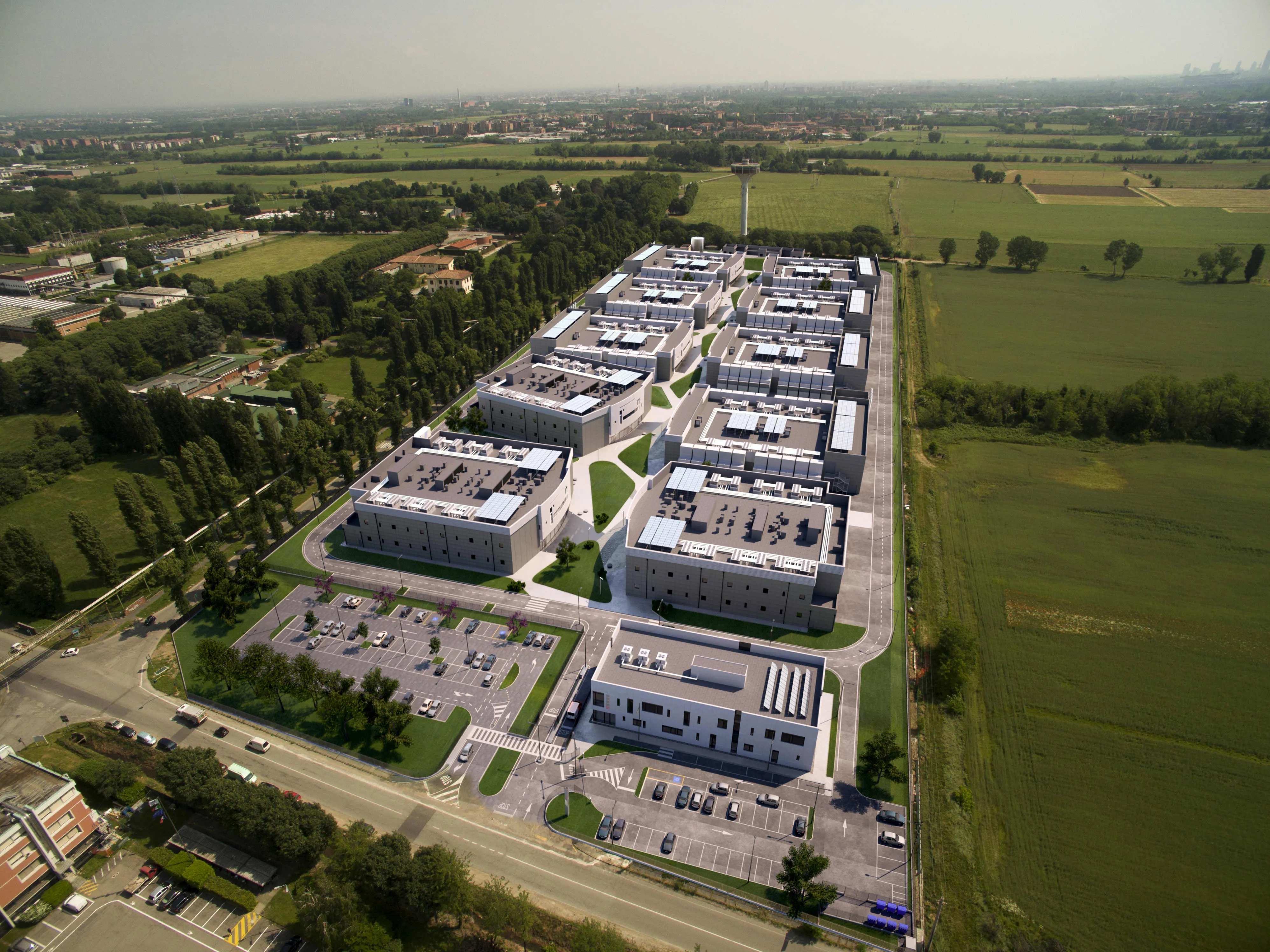 Data4´s existing campus in Cornaredo, Milan, Italy.
