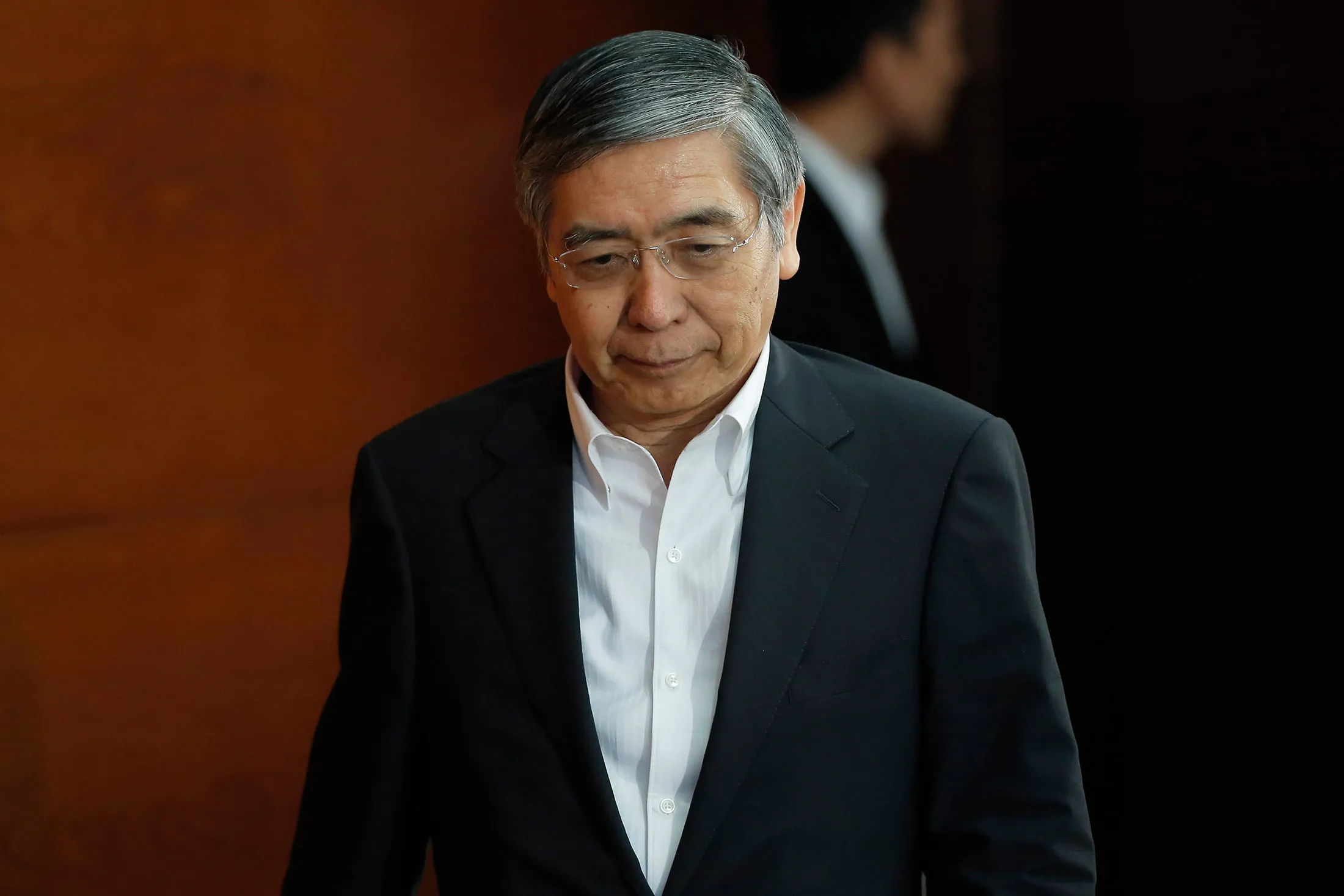 Haruhiko Kuroda, governer of the Bank of Japan.
