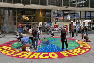 Wells Fargo Targeted by Climate Protests in San Francisco, NYC
