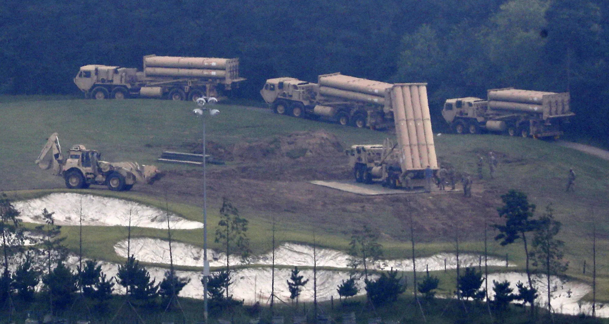 The Terminal High-Altitude Area Defense system, or THAAD, in South Korea in Nov. 2017.