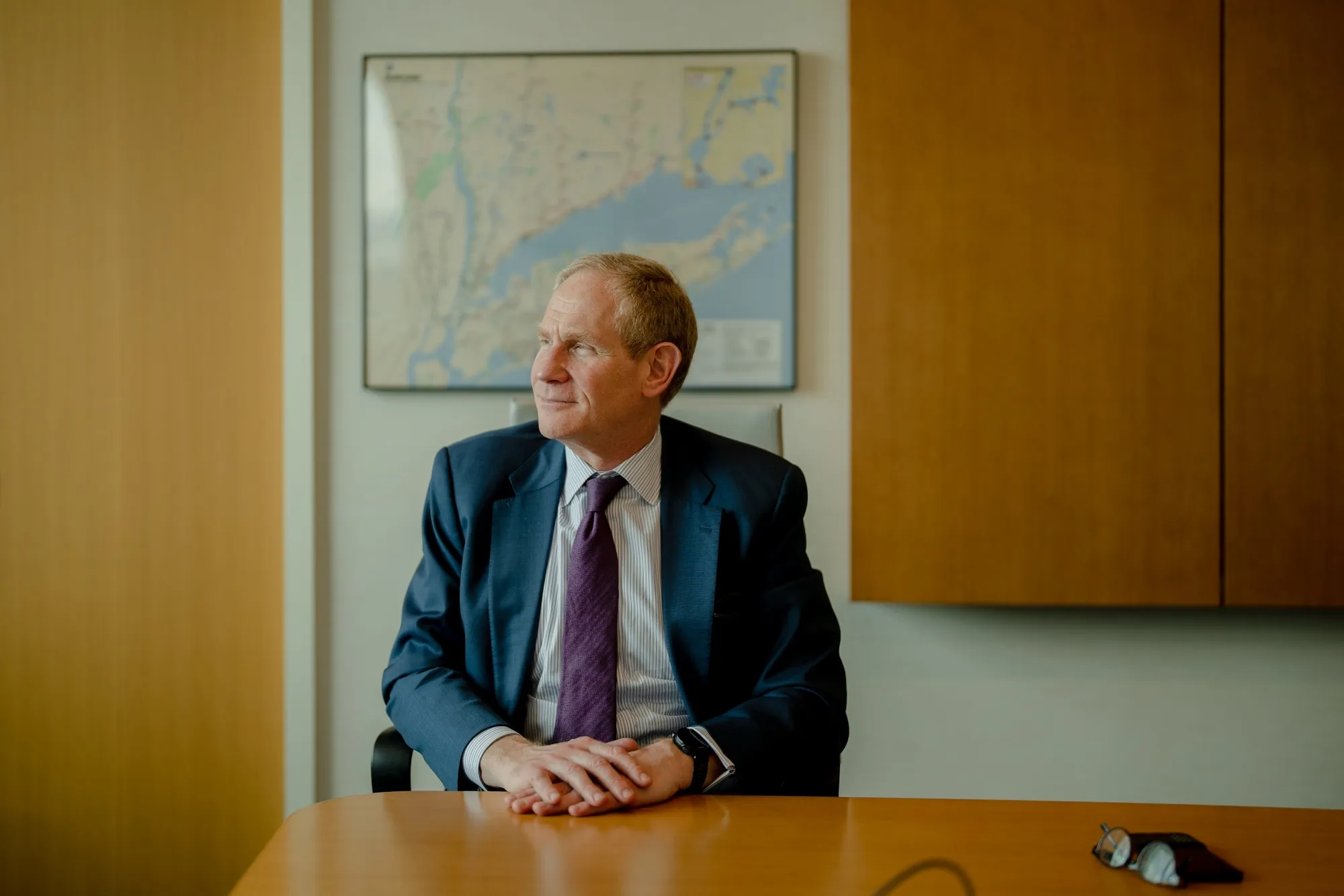 Janno Lieber at MTA headquarters in Downtown Manhattan on Feb. 25.