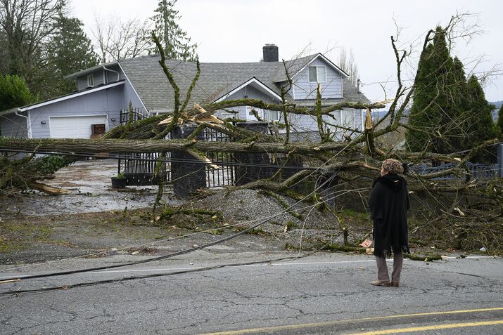 "'Bomb Cyclone" Storm Brings Massive Rainfall And Heavy Winds To The Northwest