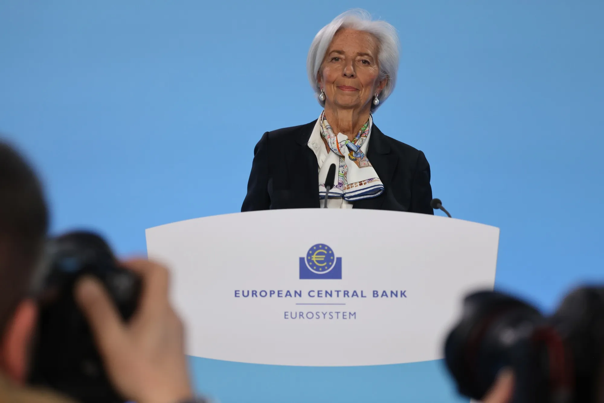 Christine Lagarde on March 7.