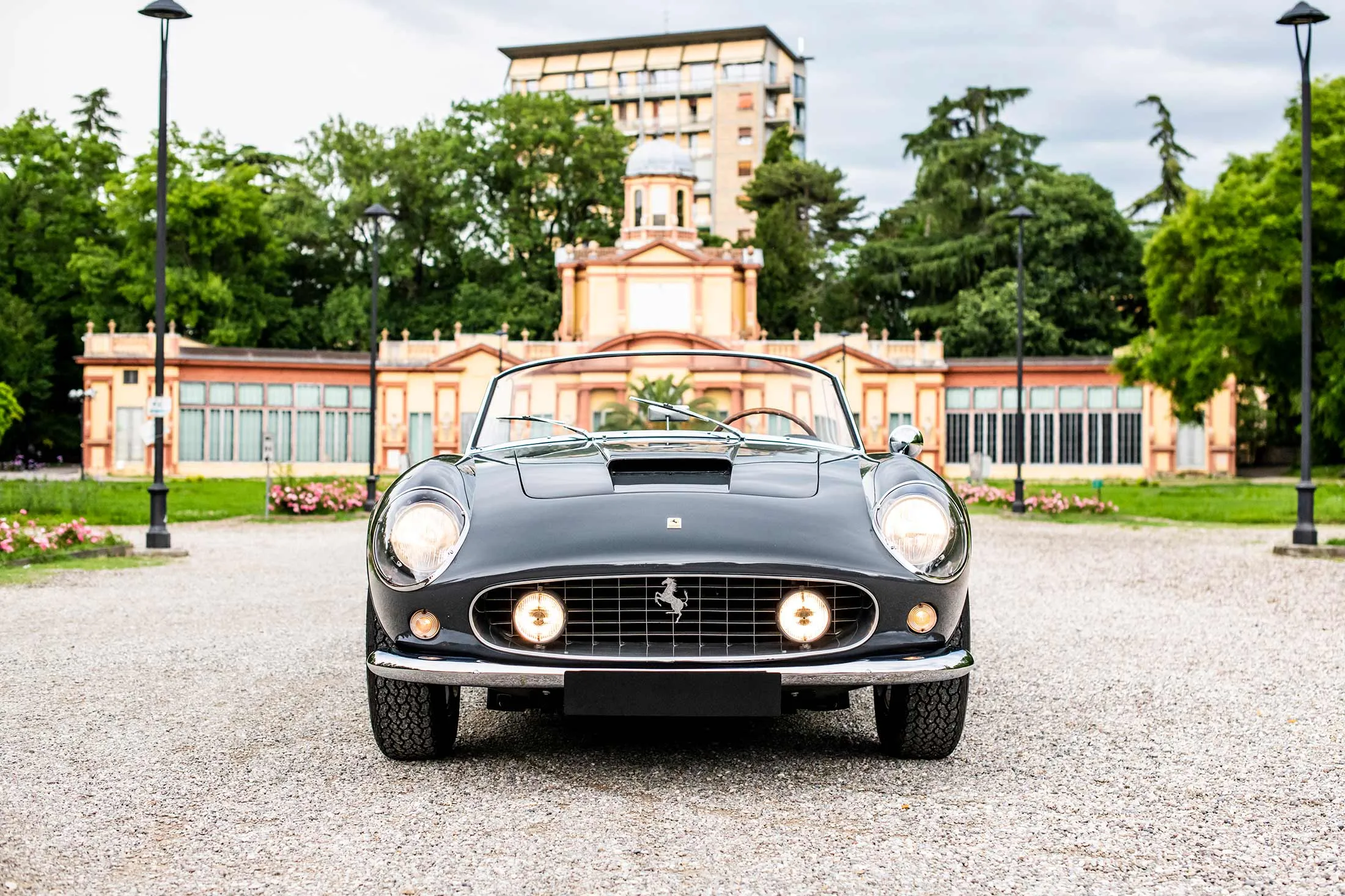 A 1960 Ferrari 250 GT SWB California Spider by Scaglietti.