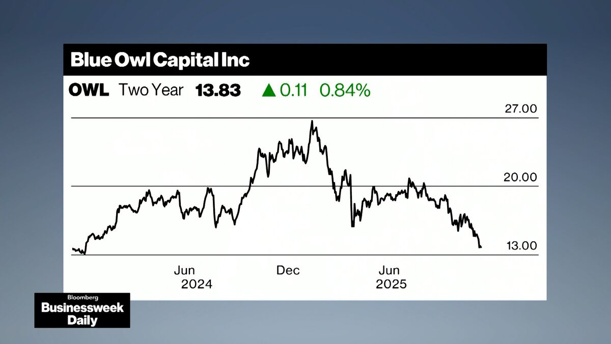 Blue Owl Money Machine Sputters in Face of Private Credit Cracks