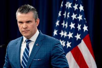 Defense Secretary Hegseth And Joint Chiefs Of Staff Chairman Caine Hold News Conference