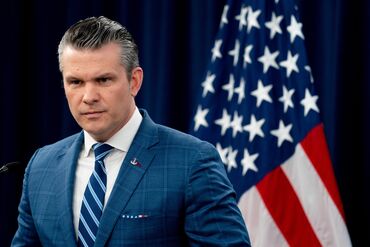 Defense Secretary Hegseth And Joint Chiefs Of Staff Chairman Caine Hold News Conference