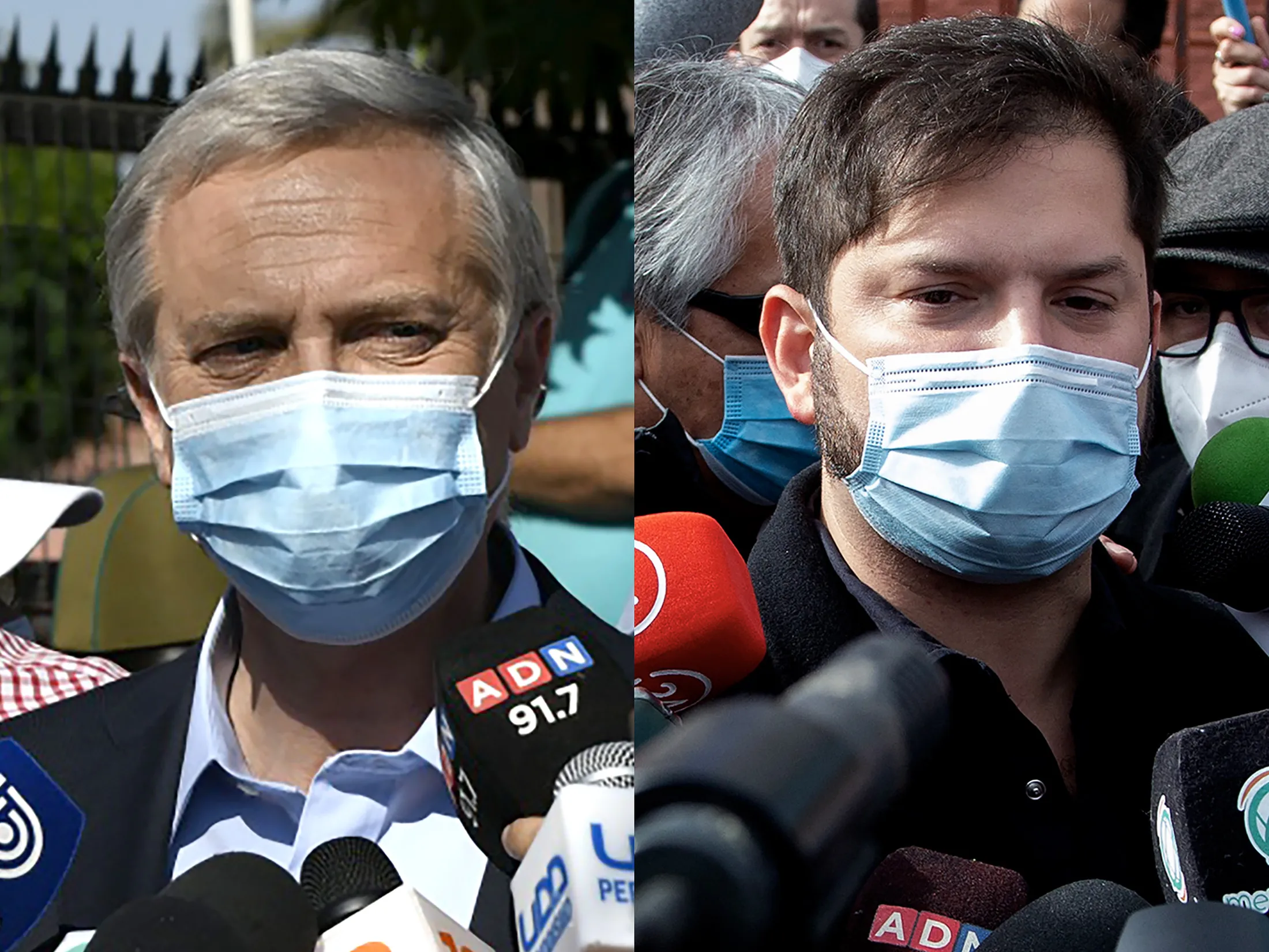 Jose Antonio Kast and Gabriel Boric