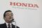 Honda Motor Co. President Takahiro Hachigo and Hitachi Automotive Systems President Hideaki Seki News Conference