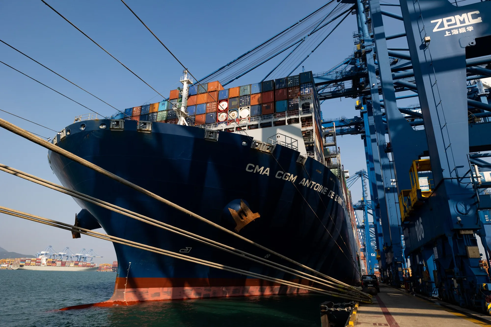 Activities at Busan New Port Ahead of Trade Figures
