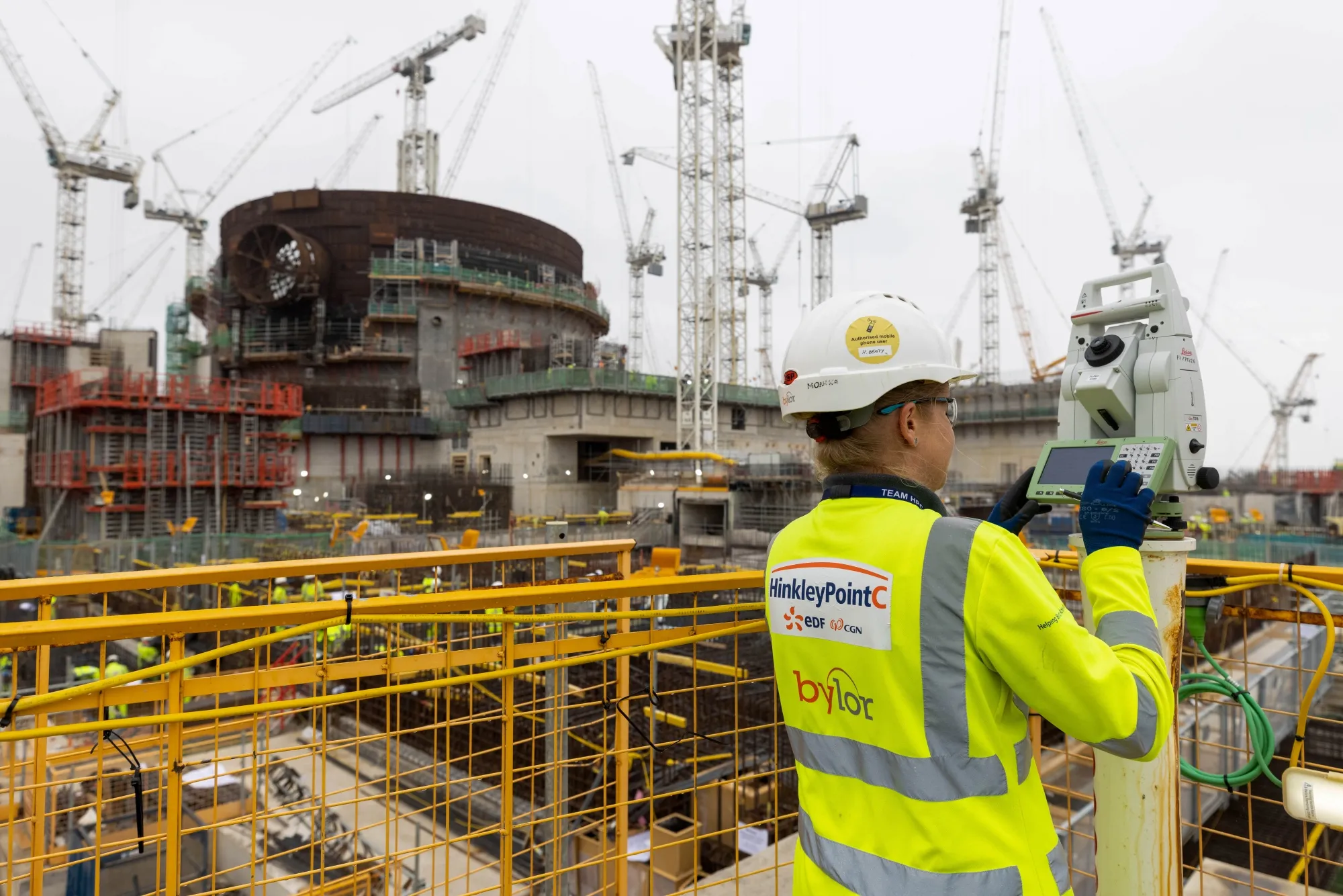 The Hinkley Point C nuclear power station construction site.