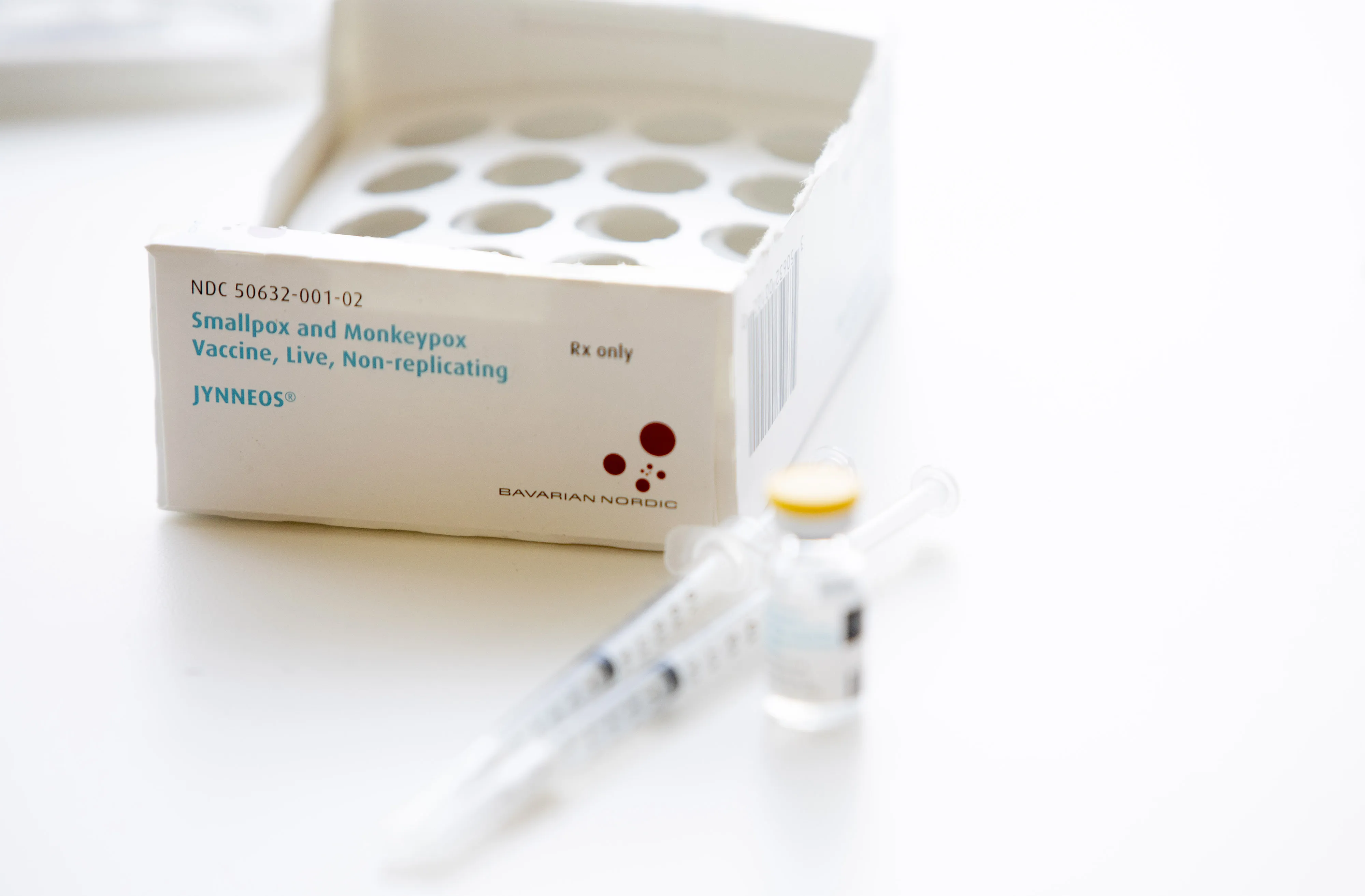 The Bavarian Nordic A/S Jynneos monkeypox vaccine at a vaccination site in West Hollywood, California, US, on Aug. 3.