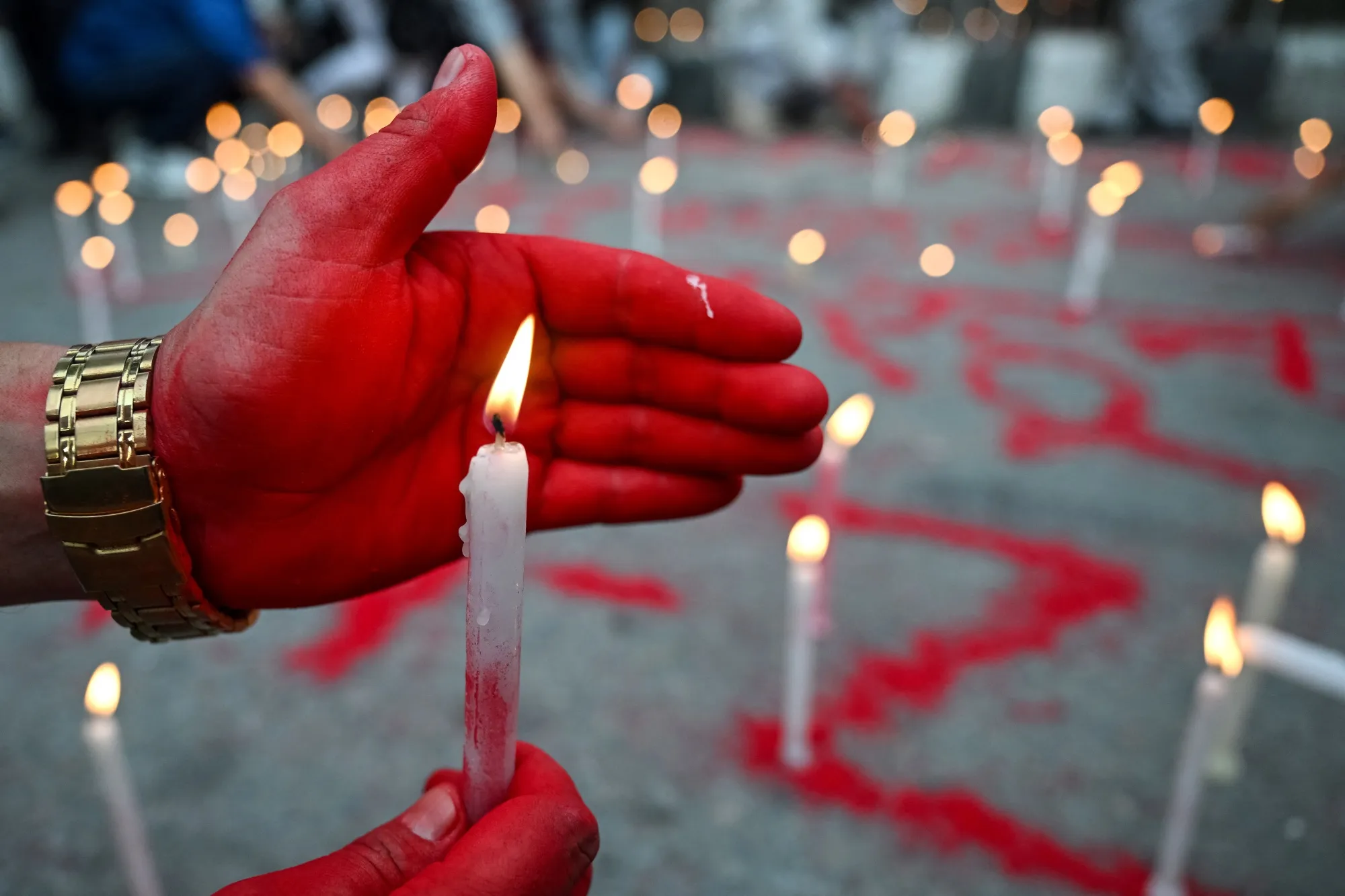 A&nbsp;silent tribute observing 'National Day of Mourning' in honor of those killed in clashes during protests,&nbsp;in Kathmandu.