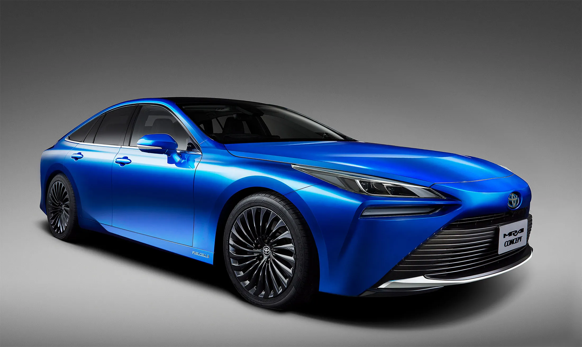 Toyota’s fuel cell-powered Mirai sedan concept.