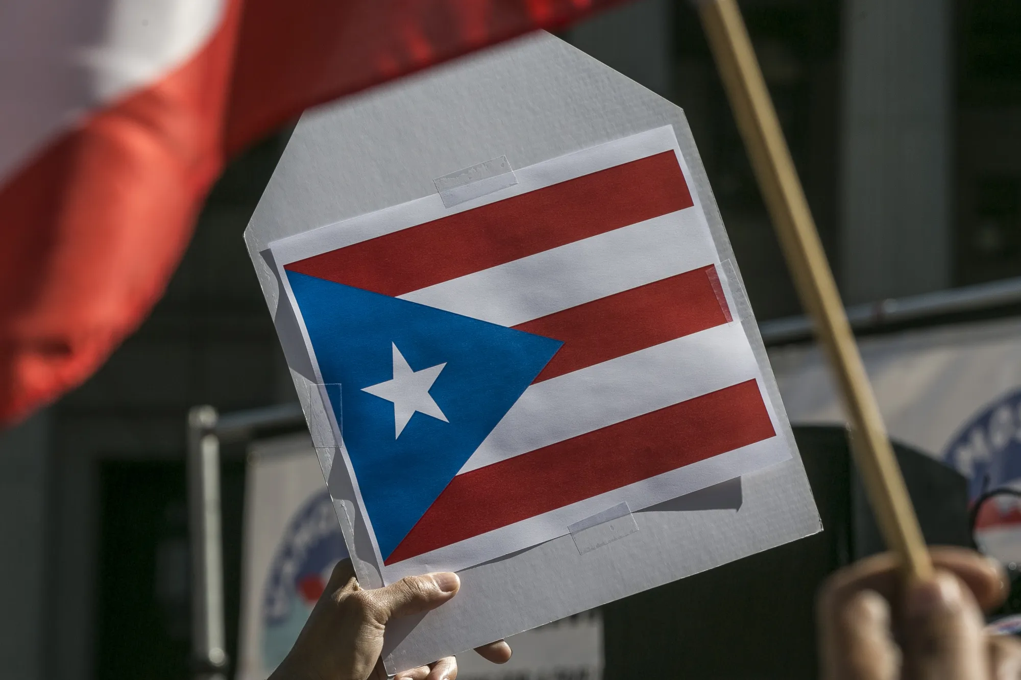 Demonstrators Attend Rally To Cancel Puerto Rico's Public Debt And Move On Immediate Aid