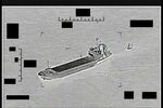 Screenshot of a video showing a ship from Iran's Islamic Revolutionary Guard Corps Navy towing a Saildrone Explorer in international waters of the Arabian Gulf on August&nbsp;30.