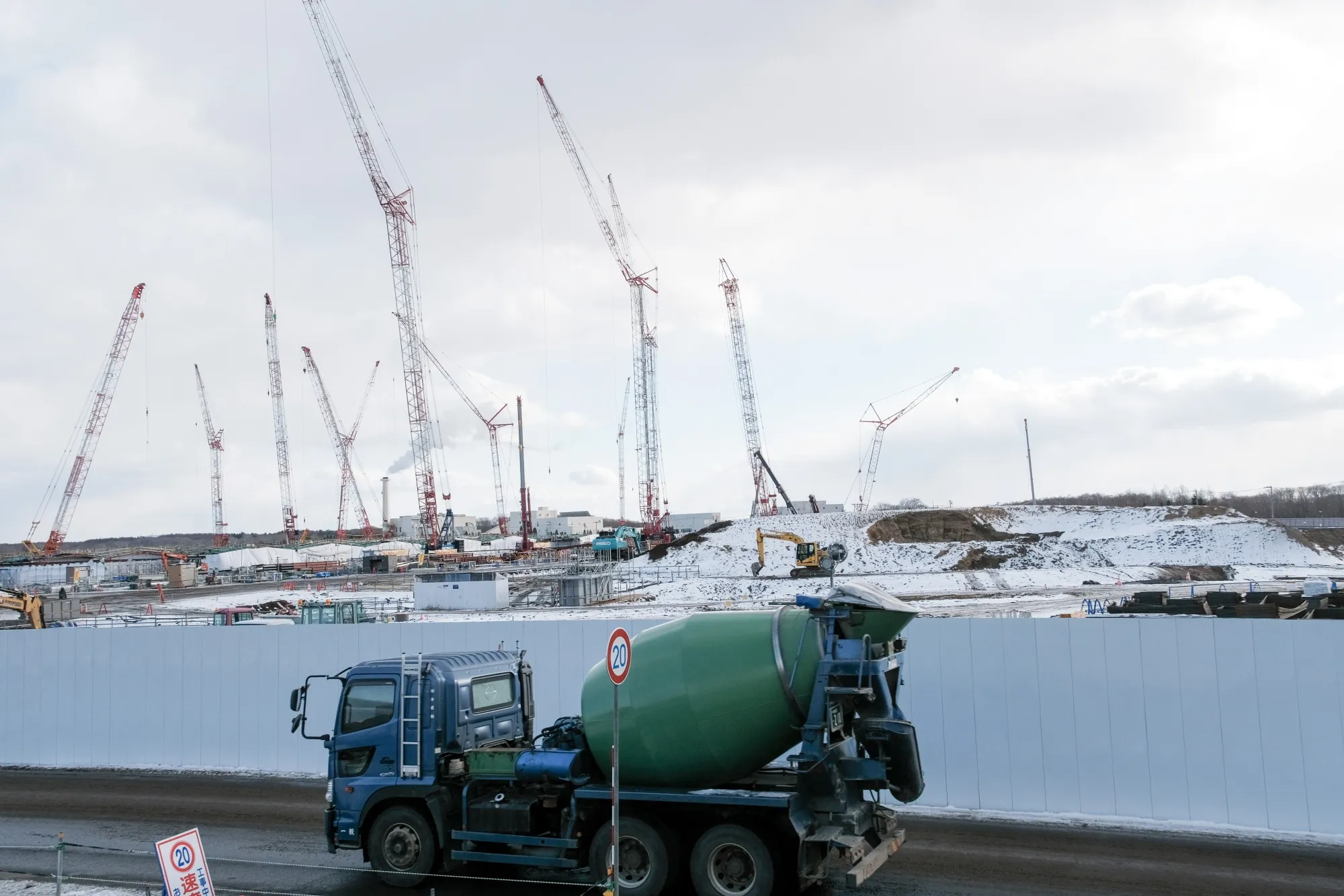 Rapidus Corp.’s semiconductor foundry construction site in Hokkaido, Japan.
