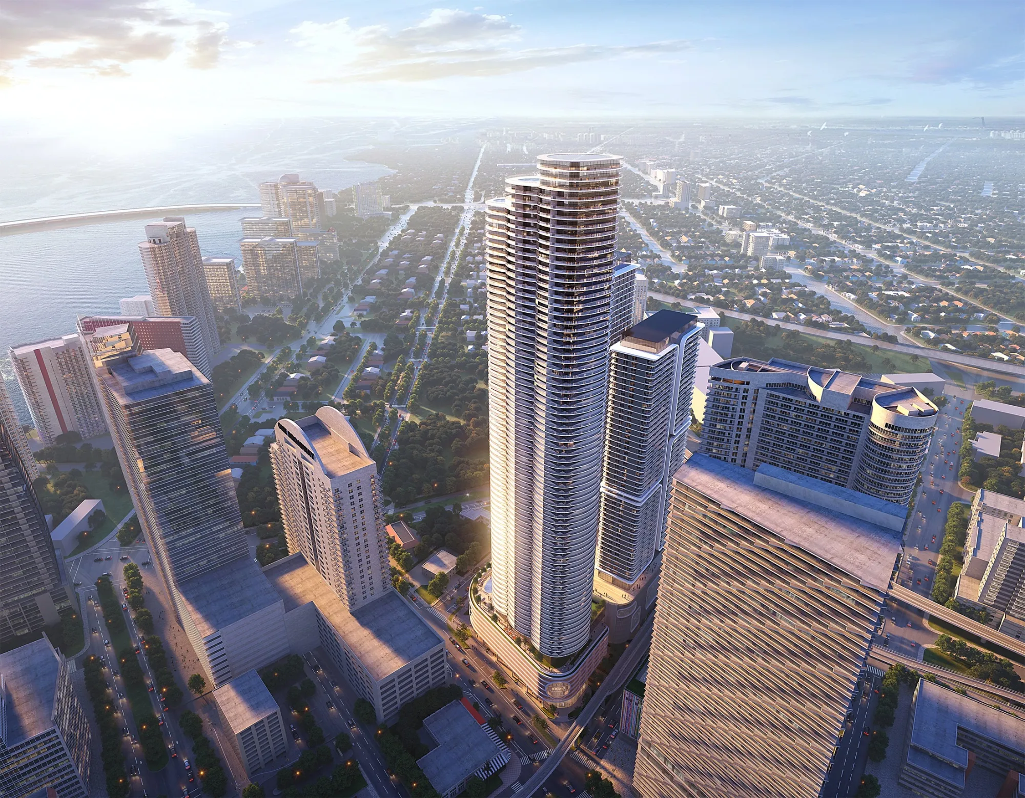 A rendering of 1420 S. Miami Ave. located on the southern edge of the Brickell Central Business District in Miami.