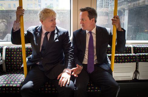 Boris Johnson and David Cameron