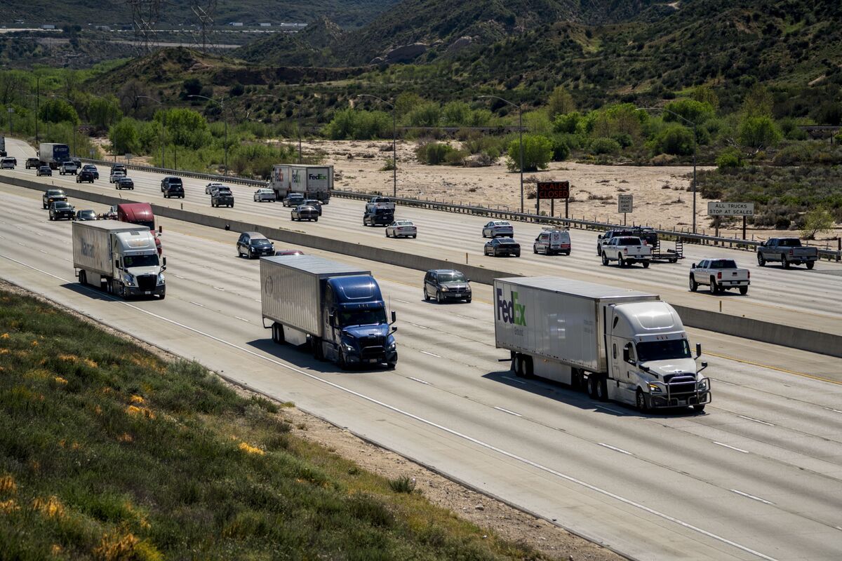 bloomberg.com - Norah Rami - Trucking Stocks Fall on Legal Risk in Worst Month Since Tariffs