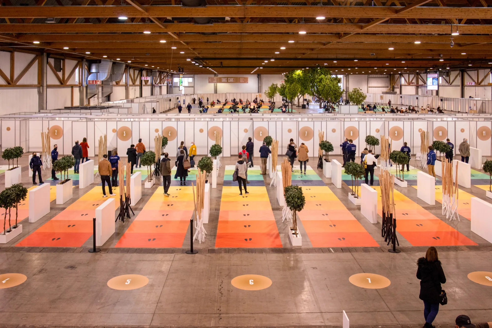 The Brussels Expo Covid-19 Vaccination Center in Brussels, Belgium