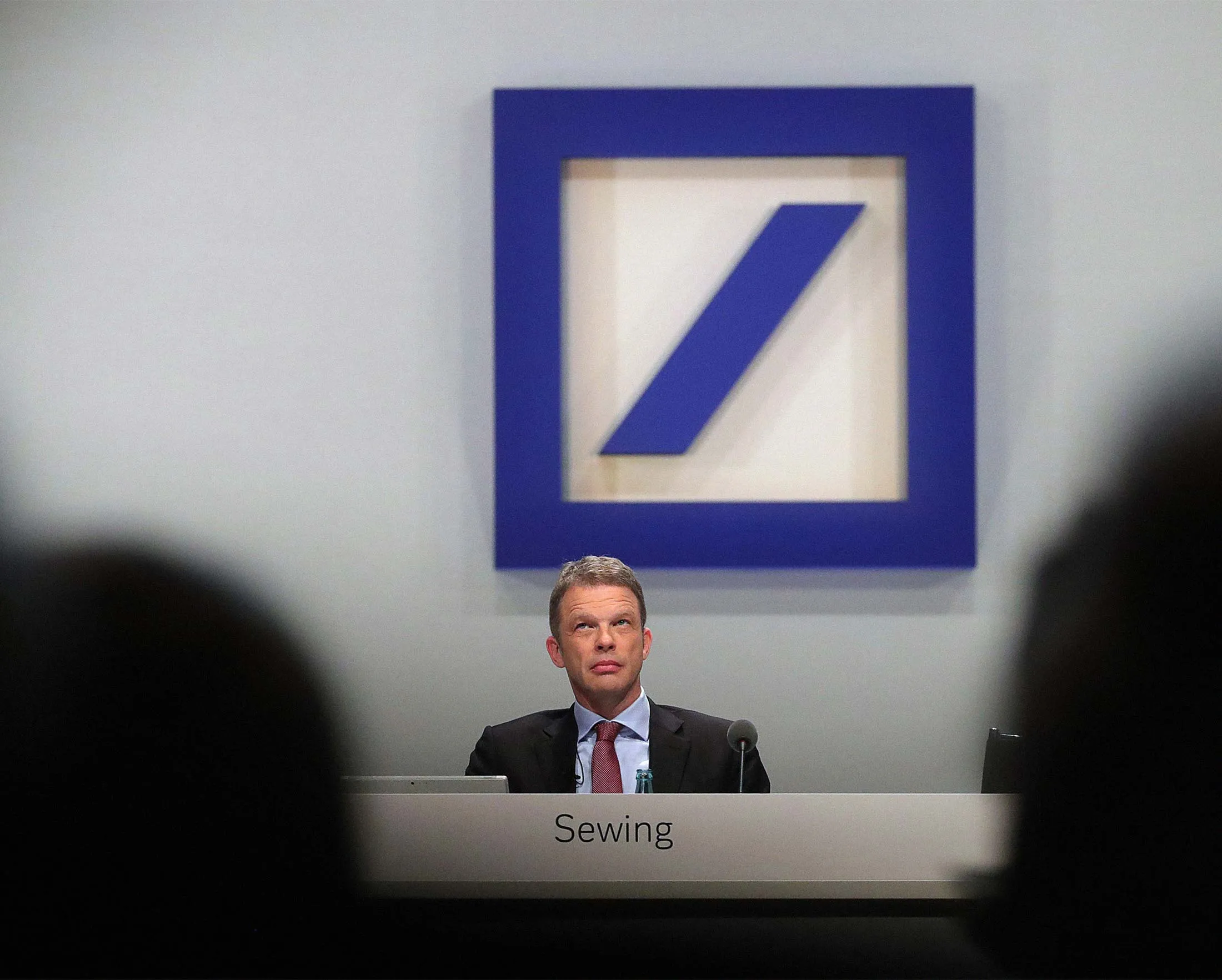 Sewing at the bank’s annual general meeting in Frankfurt&nbsp;on May 24.