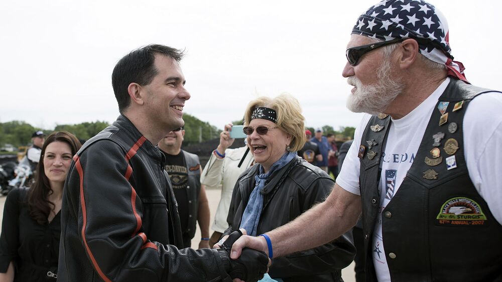 Scott Walker S Labor Day Weekend Union Bike And Anti Union