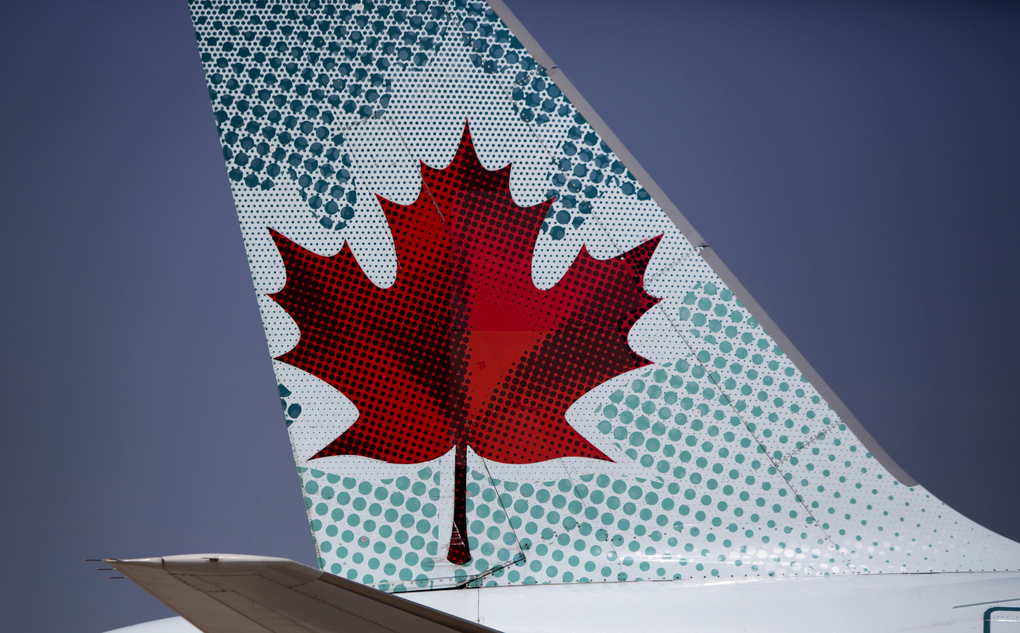 An Air Canada aircraft taxis at Toronto Pearson International Airport.