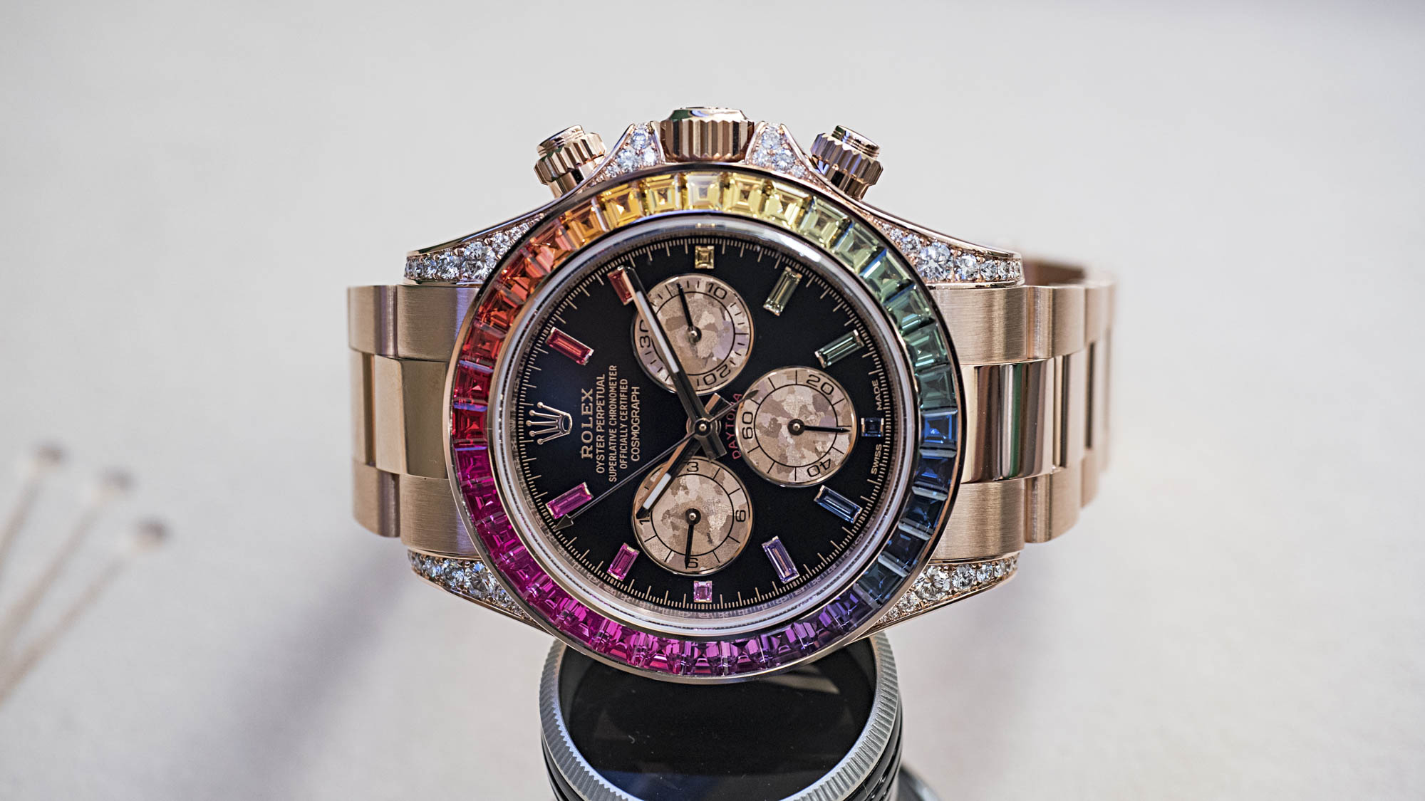 Rainbow Daytona Review Hand On With The Most Extreme New Rolex Bloomberg