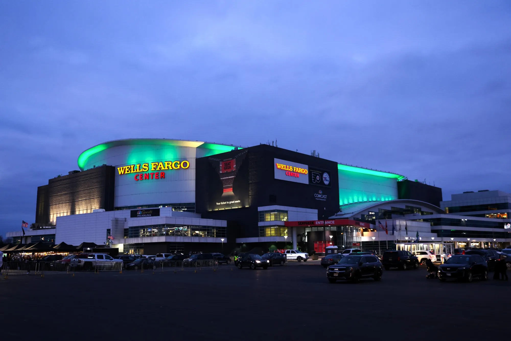 The Wells Fargo Center&nbsp;in Philadelphia, Pennsylvania.
