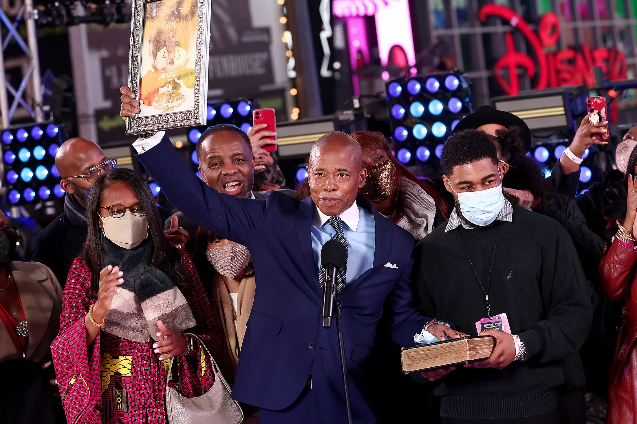 Eric Adams is sworn in as the 110th mayor of New York City on Jan. 1, 2022.