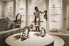 Women's shoes sit on display inside a Christian Dior SE store in Shanghai, China, on Saturday, June 10, 2017. Christian Dior SE Chief Executive Officer Sidney Toledano is optimistic the European economy will do better in the coming years, especially with recently elected French President Emmanuel Macron’s promises to reform labor market regulations.