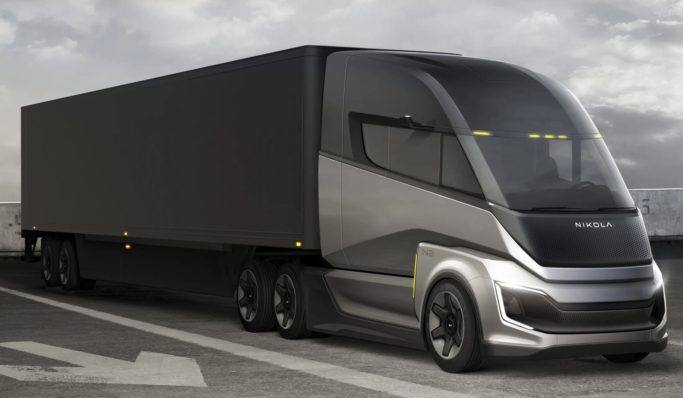 Nikola’s Two FCEV Sleeper&nbsp;hydrogen freight hauler.