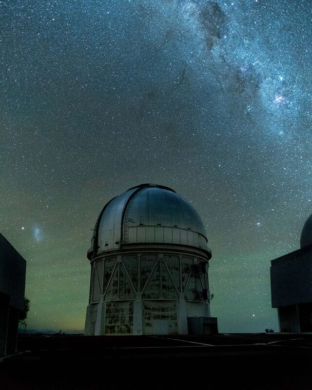 One of the buildings at the Cerro Tololo complex, which hosts about 40 telescopes