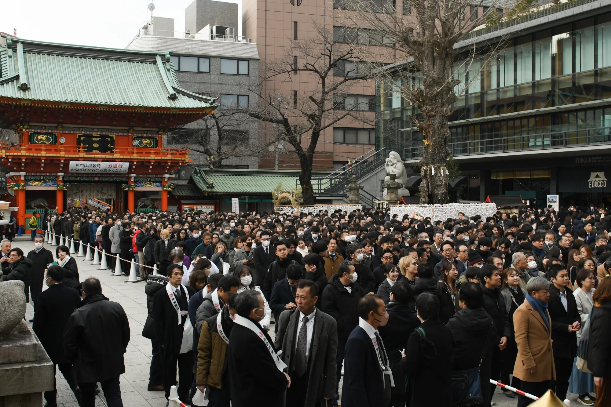 Tokyo’s Kanda Myojin shrine on the first business day of the year.