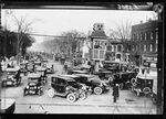 A look at traffic in Detroit shortly after Cleveland got its first electric signal.