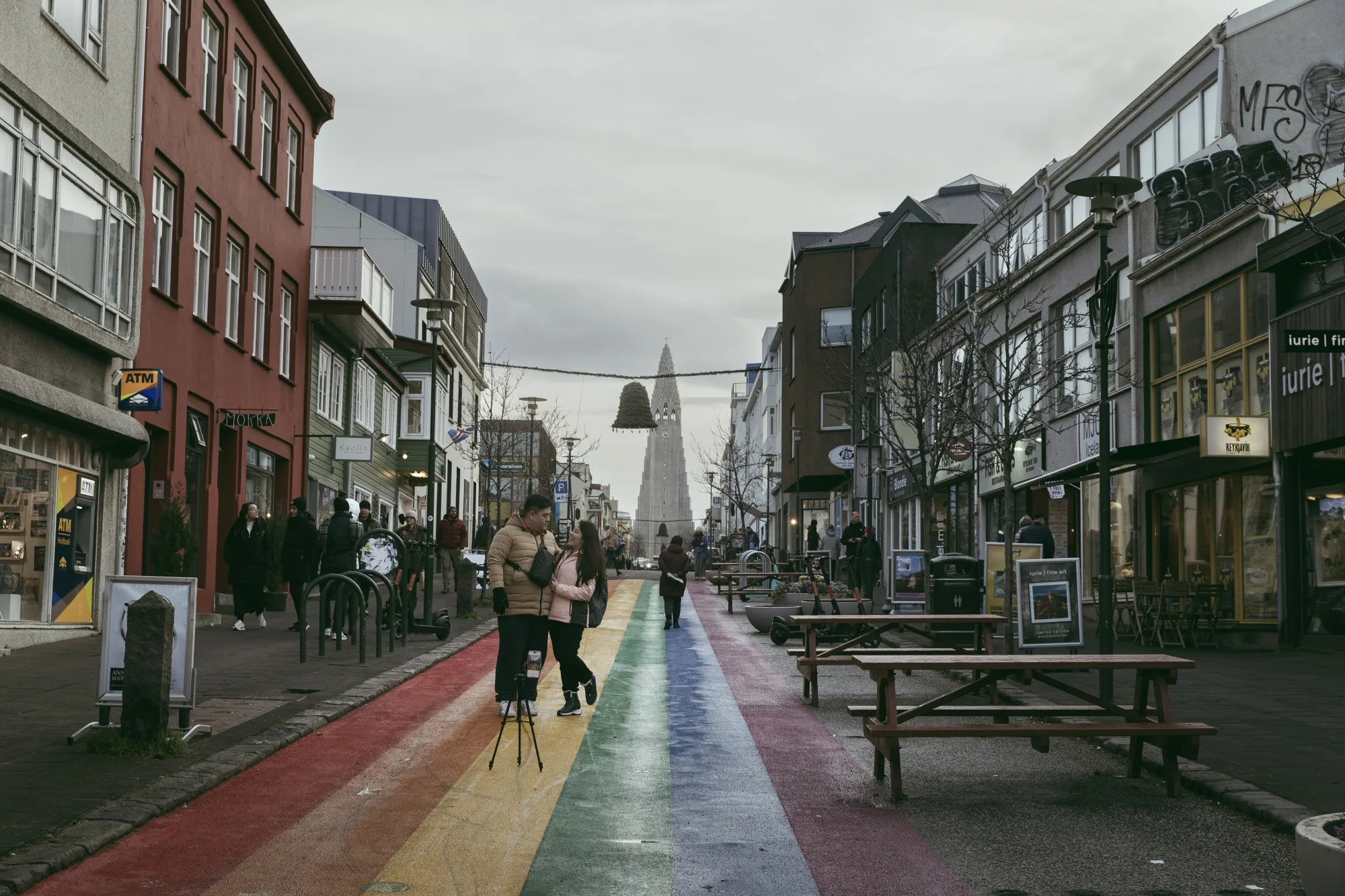 Pedestrians in Reykjavik, Iceland.&nbsp;Iceland applied to join the EU in 2009 under the leadership of the Social Democrats, but entry talks were put on hold in 2015 after a change of government.
