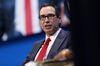 Steven Mnuchin, U.S. Treasury secretary, speaks during the Milken Institute Global Conference in Beverly Hills, California, U.S., on Monday, May 1, 2017.