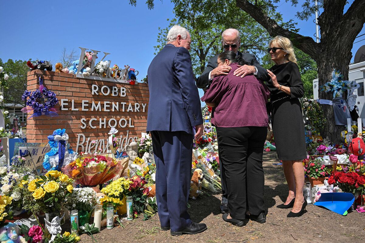 Biden Visits Texas Town to Mourn Uvalde School-Shooting Victims