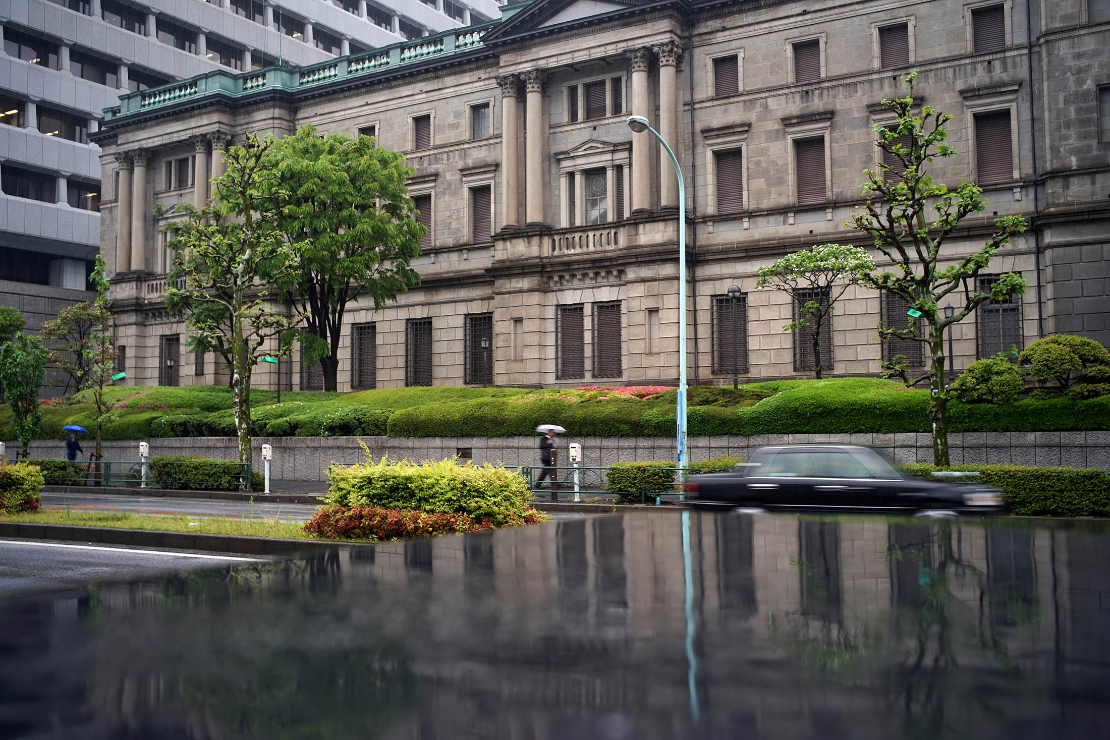 The Bank of Japan building in Tokyo.
