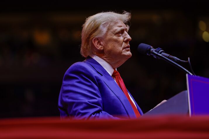Donald Trump Holds Campaign Rally At Madison Square Garden In NYC
